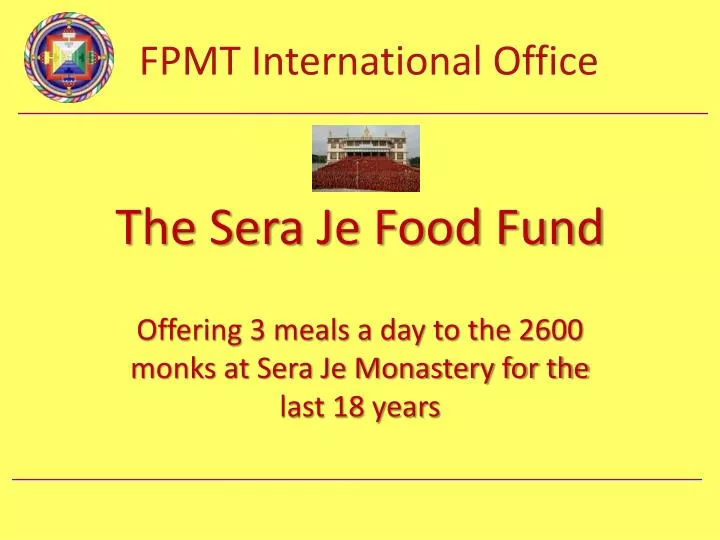 the sera je food fund