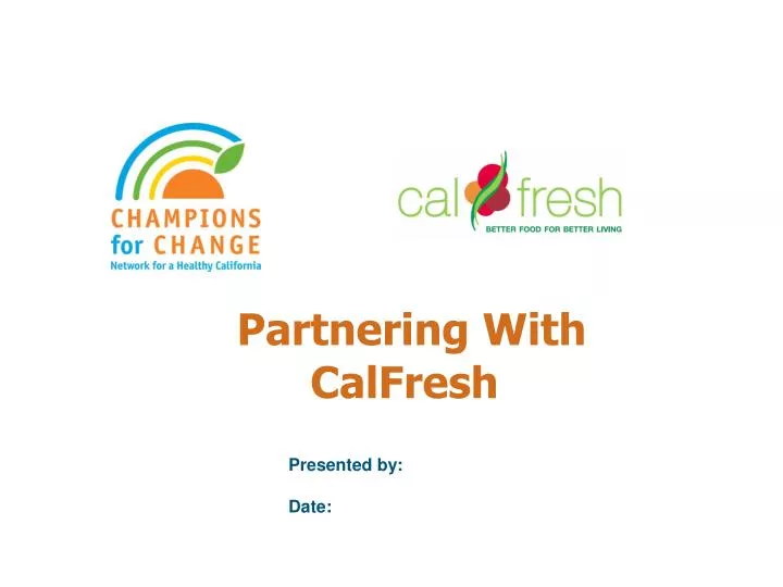 partnering with calfresh