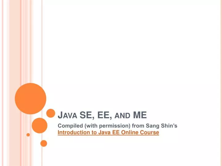 java se ee and me