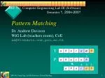 Pattern Matching - slide 1