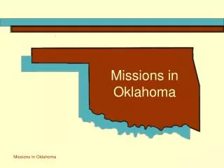 Missions in Oklahoma