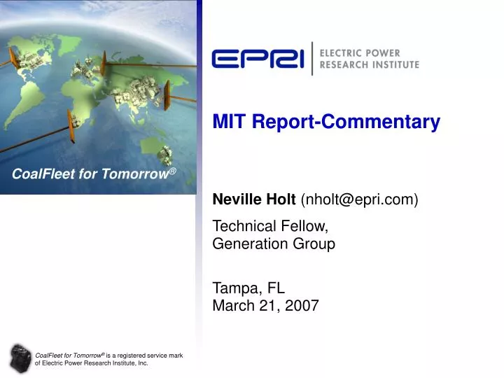 mit report commentary