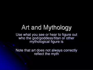 Art and Mythology