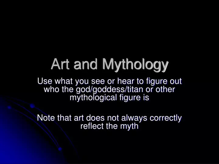 art and mythology