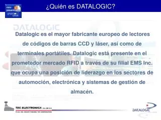 ¿Quién es DATALOGIC?