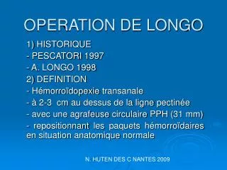 operation de longo