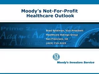 Moody’s Not-For-Profit Healthcare Outlook
