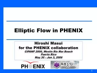 Elliptic Flow in PHENIX