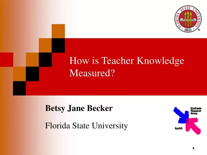 how is teacher knowledge measured