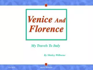 Venice And Florence