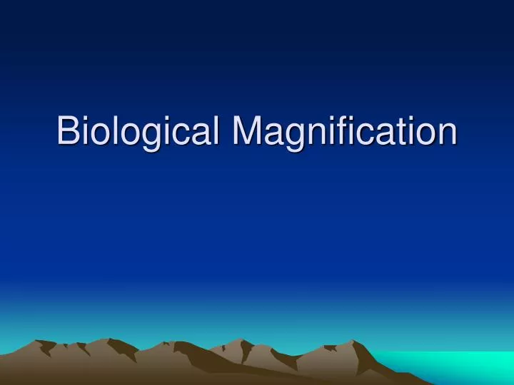 biological magnification