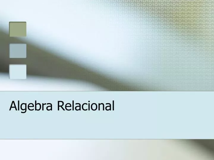 algebra relacional