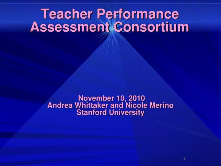 teacher performance assessment consortium