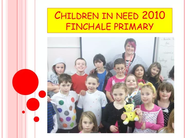 children in need 2010 finchale primary