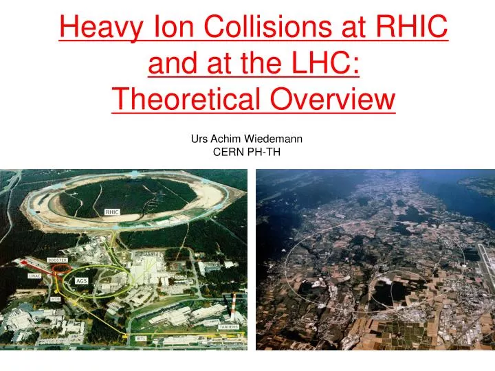 heavy ion collisions at rhic and at the lhc theoretical overview