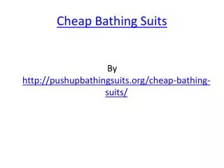 Cheap Bathing Suits