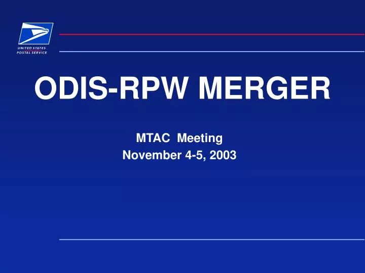 odis rpw merger
