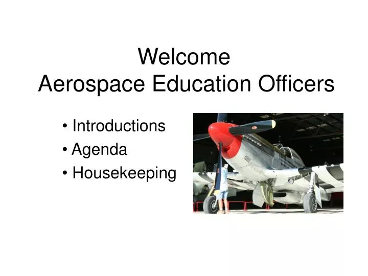 welcome aerospace education officers