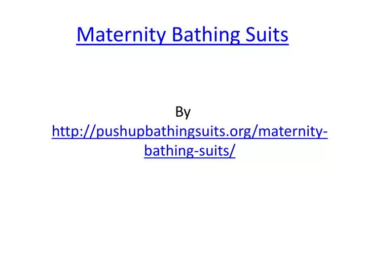 maternity bathing suits