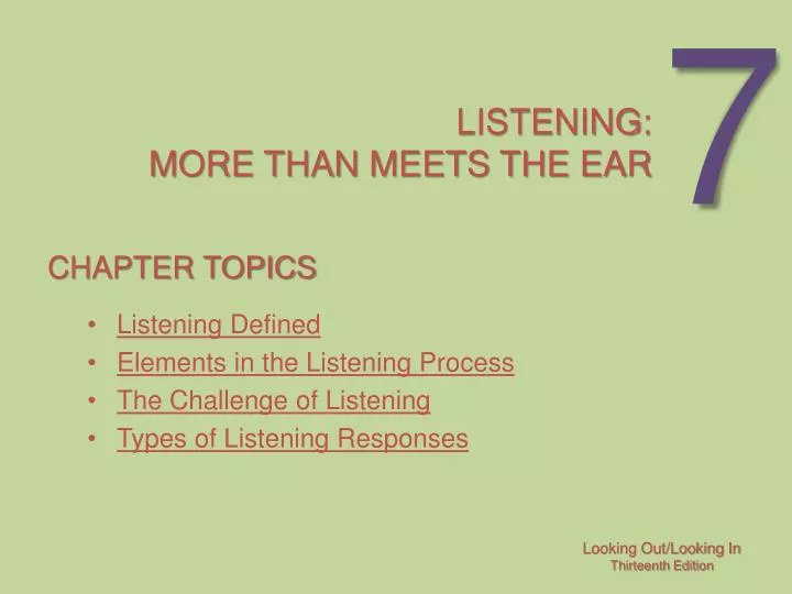 listening more than meets the ear