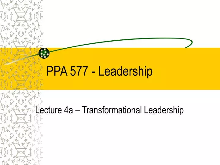 ppa 577 leadership