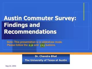 Austin Commuter Survey: Findings and Recommendations