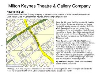 Milton Keynes Theatre &amp; Gallery Company