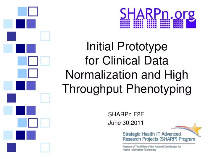 initial prototype for clinical data normalization and high throughput phenotyping