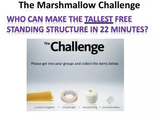 the marshmallow challenge