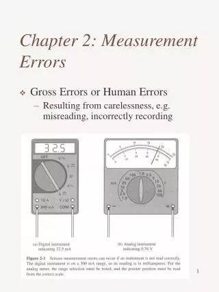 Chapter 2: Measurement Errors