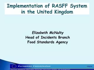Implementation of RASFF System in the United Kingdom