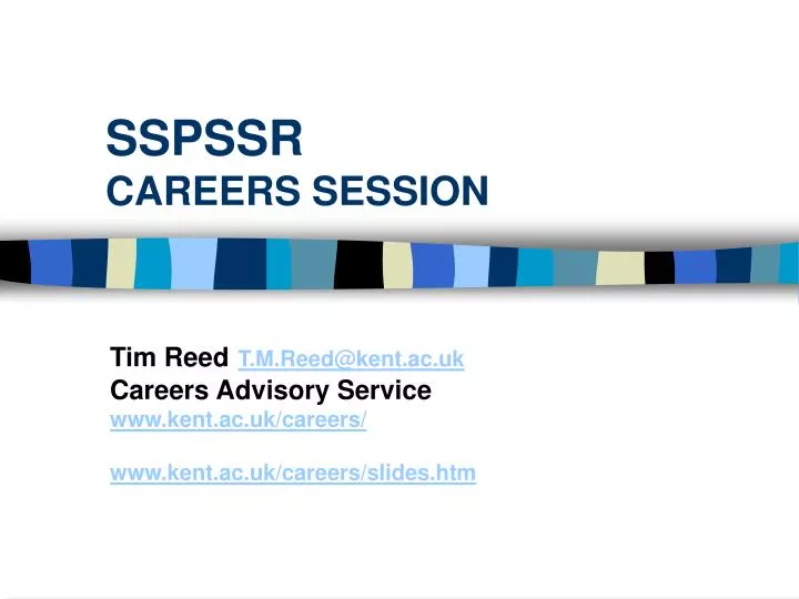 sspssr careers session