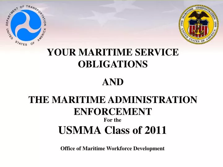 for the usmma class of 2011