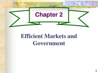 Efficient Markets and Government