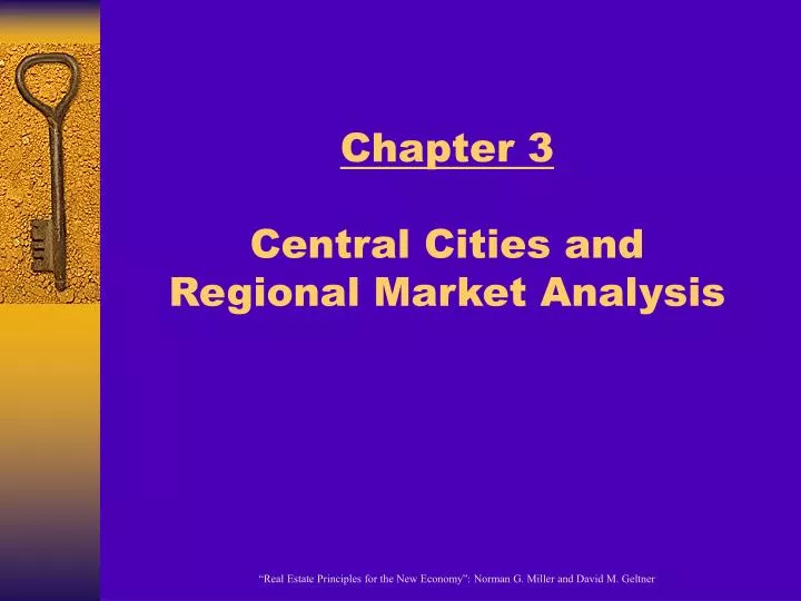 chapter 3 central cities and regional market analysis