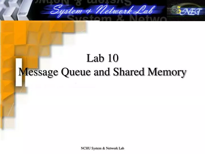 lab 10 message queue and shared memory