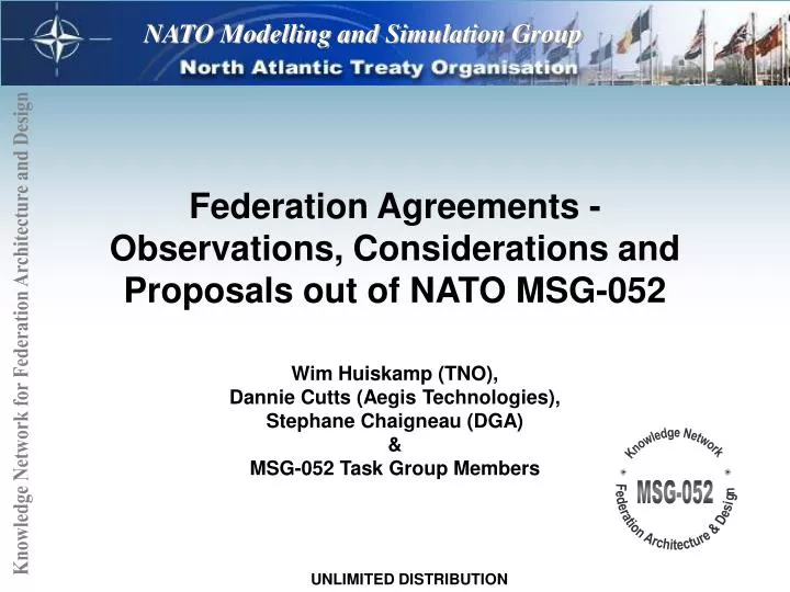 federation agreements observations considerations and proposals out of nato msg 052