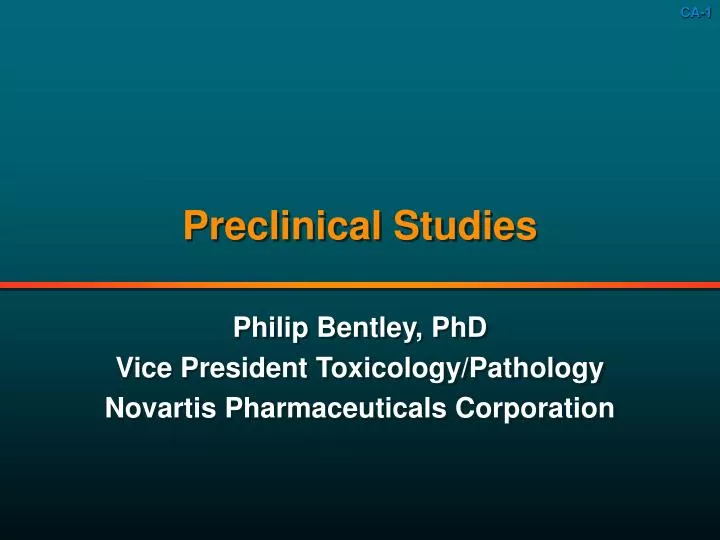 preclinical studies