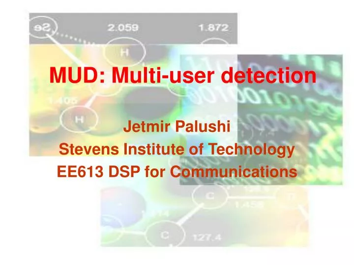 mud multi user detection