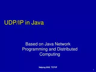 UDP/IP in Java