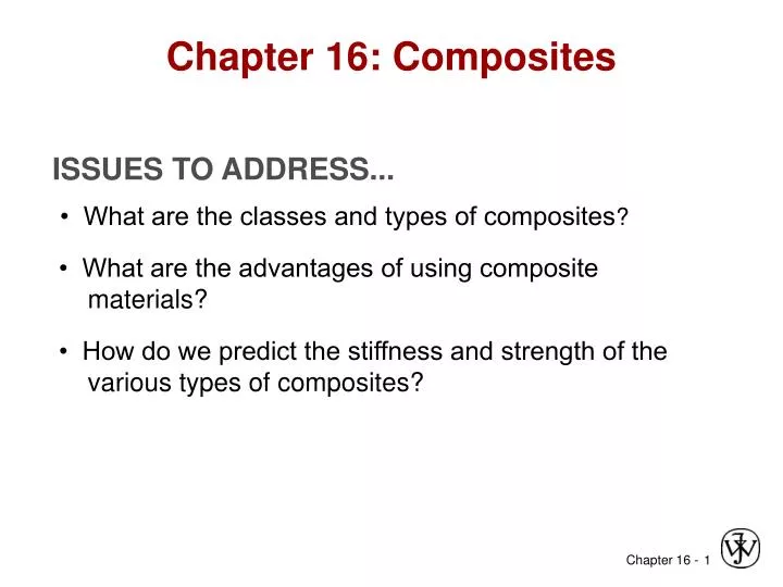 chapter 16 composites