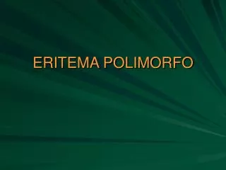 eritema polimorfo