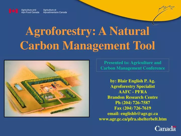 agroforestry a natural carbon management tool