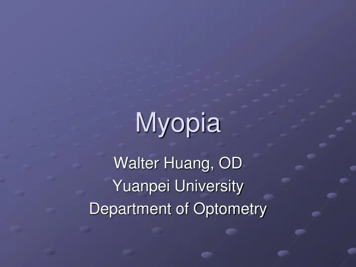 myopia