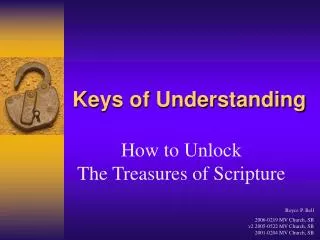 Keys of Understanding