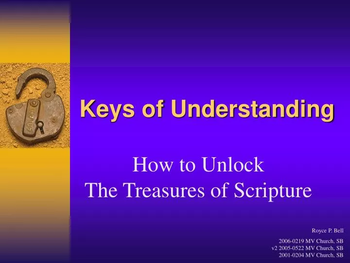 keys of understanding