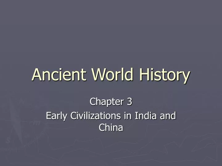 ancient world history