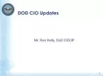 DOD CIO Updates - slide 1