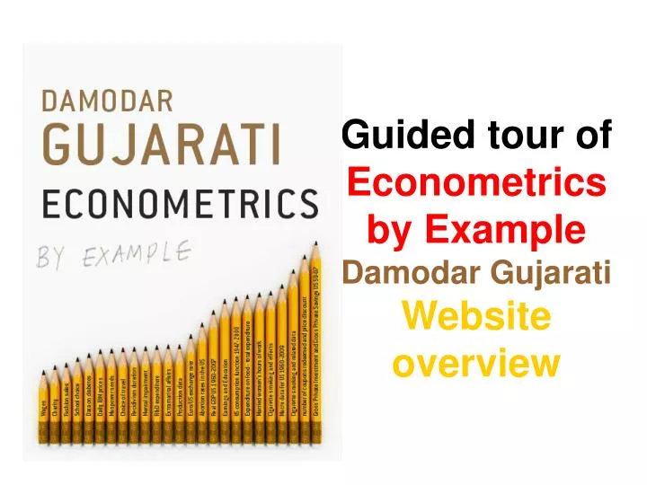 guided tour of econometrics by example damodar gujarati website overview