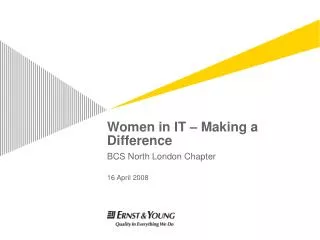 Women in IT – Making a Difference
